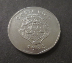 Costa Rica 1983 National Coat Of Arms 20 Colones B.C.C.R - £1.37 GBP
