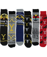 Yellowstone Men&#39;s Casual Crew Socks, 6-Pack, Size 8-12 - $20.96