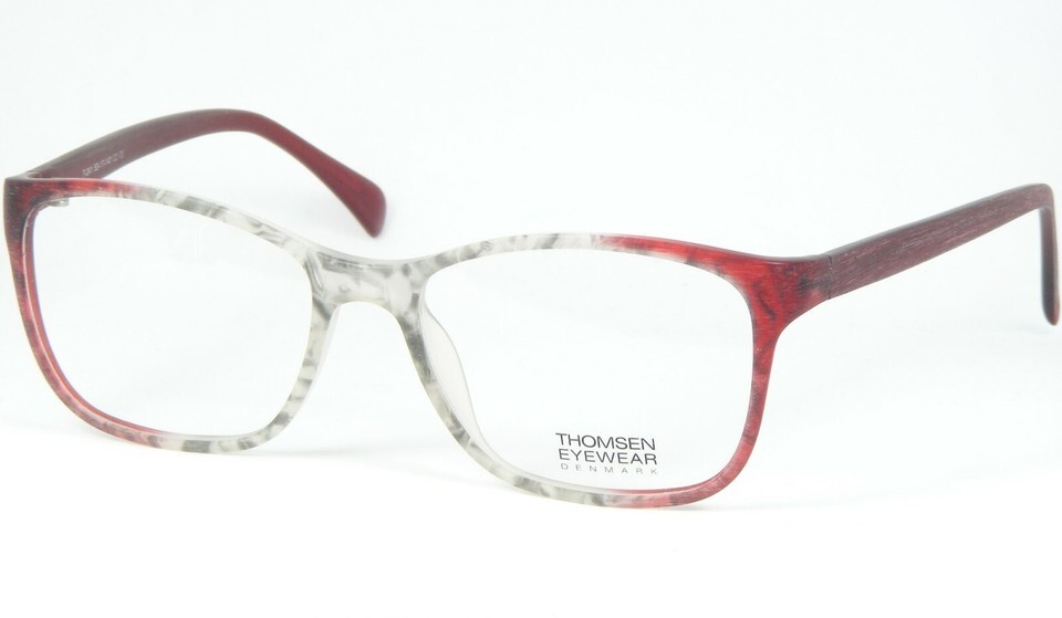 THOMSEN EYEWEAR DENMARK T-241 C2 MATTE RED /GREY EYEGLASSES GLASSES 53-1... - $85.97