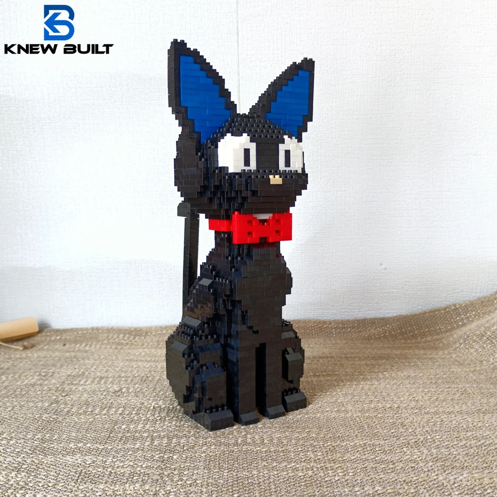 T black cat model mini building blocks children learning toys for kid boy girl squirrel thumb200