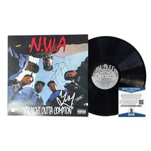Ice Cube Signed NWA Straight Outta Compton Vinyl DJ Yella Rap Hip Hop Beckett - £941.42 GBP