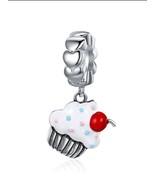 Cupcake simil pandora charms,pastry charm for pandora,gift charm for pan... - $19.00