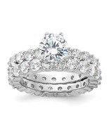 Sterling Silver Rhodium-Plated Cubic Zirconia 2-Piece Wedding Set - $231.48 CAD