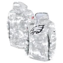 Mens White Camo Eagles 2024 Salute to Service Pullover Hoodie - Philadel... - $69.90