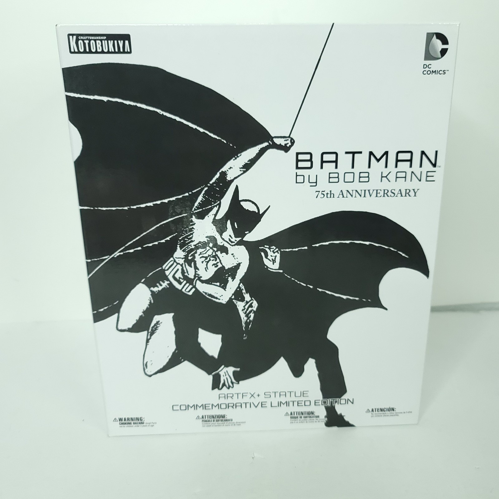 Batman by Bob Kane 75th Anniversary ArtFx Statue Kotobukiya Limited SEAL... - $98.99