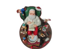 Twas The Day After Christmas Danbury Mint Ceramic Figurine Santa Elves P... - £46.39 GBP