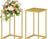 Wedding Centerpieces Vase, Gold Wedding Flower Stand, 2 Pcs Vase Column ... - $43.76