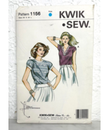 Kwik Sew Ladies Tops Round/V-Neck Vintage Sewing Pattern #1156 Misses XS... - $12.96 CAD