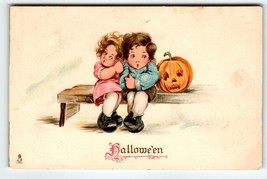 Halloween Postcard Tucks Series 803 Boy Girl JOL Pumpkin Vintage Antique 1911 - £47.19 GBP
