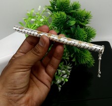 6&quot; inches long Sterling silver shree krishna flute best gift puja articl... - £76.33 GBP