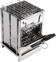 Redcamp Large Portable Stainless Steel 304 Grill Backpacking Stove, Fold... - $627.25 MXN