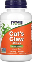 NOW Supplements, Cat&#39;s Claw 500 mg, Non-GMO Project Verified, Herbal Sup... - $19.99