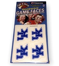 University Of Kentucky Fan-A-Peel Game Faces Temporary Tattoos Pack Of 2 - £1.95 GBP