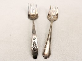 Lot of 2 Antique Silver Plate Meat Serving Forks, Oneida, Community, SLV... - £11.68 GBP