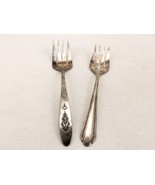 Lot of 2 Antique Silver Plate Meat Serving Forks, Oneida, Community, SLV... - €12,81 EUR