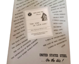 1947 United States Steel Corp Theatre Guild February Radio Studio Program - £60.62 GBP