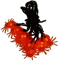 UltraLED Battery Operated Spider Cap Twinkle Light String, Orange - £6.92 GBP