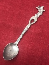 Vintage ITALY Collector Souvenir Spoon 3 3/4” Silver Plated Winged Crown... - £5.90 GBP