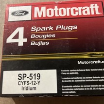 4-pack of Genuine Motorcraft SP-519 / Ford CYFS-12OEM Iridium Spark Plugs - $14.03