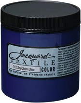 Jacquard Textile Color Fabric Paint 8oz-Sapphire Blue - £16.84 GBP