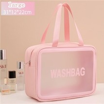 Portable Travel Wash Bag Female Transparent Waterproof Makeup Storage Pouch Larg - £49.52 GBP