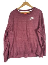 Nike Sweatshirt Size XL Womens Pullover Pink Hi Lo Tunic Knit Pullover Spell Out - £21.98 GBP
