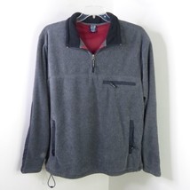 GAP Men&#39;s XXL Gray Fleece Soft Comfy Pullover Drawstring Jacket Sweatshirt - £5.59 GBP