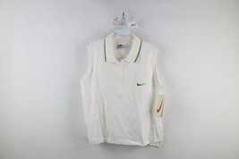 Deadstock Vtg 90s Nike Womens XL Travis Scott Mini Swoosh Sleeveless Polo Shirt - £55.34 GBP