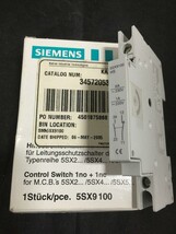 Siemens 5SX9100 Auxiliary Contact  1-6Amp  - $27.60