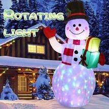 5FT Christmas Inflatables Outdoor Decorations Inflatable Snowman Blow Up Yard De - £75.32 GBP