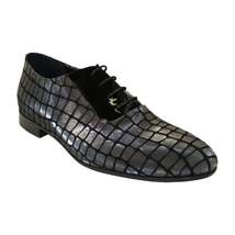 Men's GENIO Suede Croc Red Leather Sole Shoes Turkey 120371142 Metallic Silver image 2