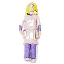 2004 Archie McPhee Crazy Cat Lady Action Figure Toy Pink Robe - £3.73 GBP