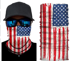 5 Pack Face Mask Us Flag Neck Gaiter Headband Bandana Du Rag Cap SPF40 - £6.08 GBP