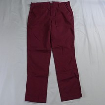 Gap 4 Dark Red Girlfriend Slim Ankle Stretch Womens Chino Pants - £14.55 GBP