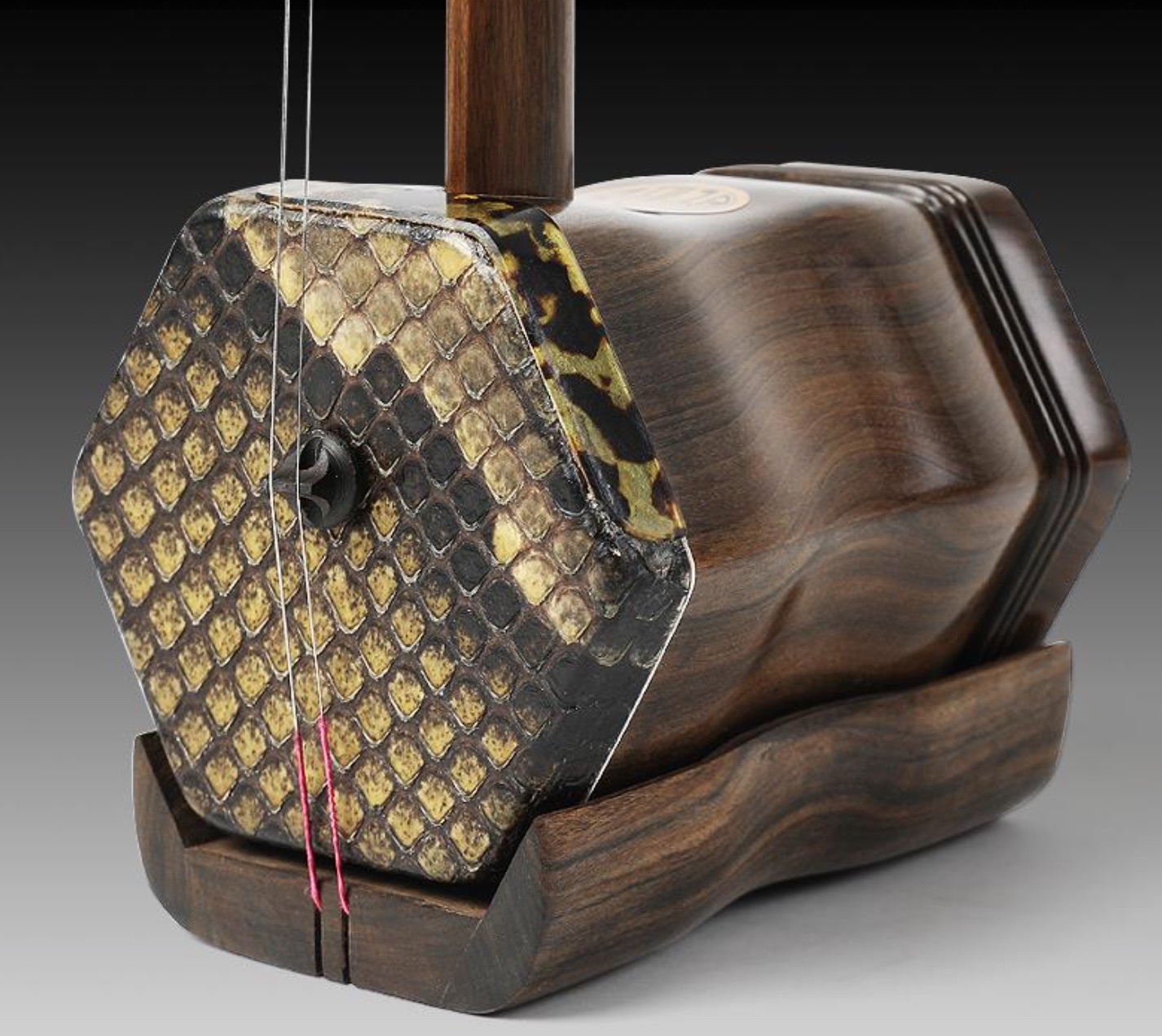 Erhu black rosewood bone carving professional grade Chinese stringed ins... - $499.00