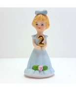 Enesco Growing Up Birthday Girl Age 2 Blonde Porcelain Figurine 1981 - $16.00