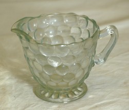 Bubble Blue Glass Milk Creamer Anchor Hocking USA - £19.75 GBP