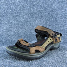 ECCO  Women Sport Sandals Shoes Brown Leather Size 38 Medium - £19.49 GBP