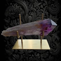 Crystal Display Stand Brass Stand for Rock &amp; Geodes Selenite Minerals Ho... - $56.00