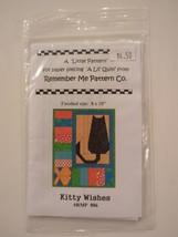 Sewing/Quilting Remember Me Pattern Co Kitty Wishes RMP 886 8 X 10 - £6.05 GBP