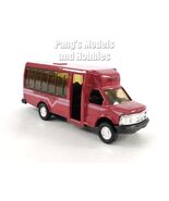 4.75 inch Tour - Airport Shuttle Van Bus - 1/48 Scale Diecast Model - RED - $22.29 CAD
