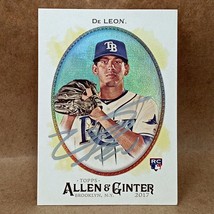 2017 Topps Allen &amp; Ginter Foil #17 Jose De Leon SIGNED Autograph Tampa Bay Rays - £5.50 GBP