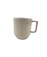 2016 Starbucks Mermaid Gold Confetti Hearts Embossed Coffee Tea Mug Cup ... - $12.80