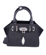 Genuine Stingray Skin Wing Handbag / Shoulder Bag Women Black - £223.39 GBP