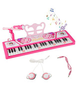 49 Keys Kids Piano Keyboard for Kids 3+-Pink - Color: Pink - £67.95 GBP