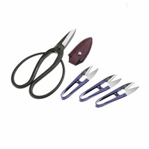 Bonsai Pruning Scissors Set-Include 7&quot; Black Bonsai Shear And 4&quot; Mini Bo... - £19.41 GBP