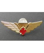 CANADIAN AIR FORCE CANADA JUMP WINGS RED MAPLE LEAF LAPEL PIN BADGE 2.5 ... - £7.09 GBP
