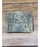 Vintage USA 200 Bicentennial Belt Buckle Lewis Buckles Chicago Brass 197... - $9.89