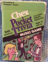 Chex Pocket Trivia Music Game 1984 - $75.95 MXN