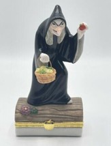 Disney Snow White Old Peddler Woman Witch Bradford Exchange Trinket Box ... - £42.76 GBP